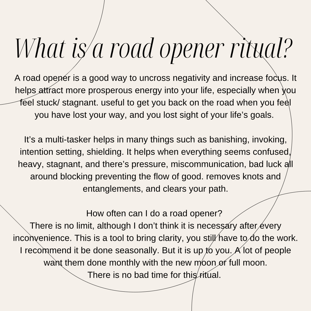 Virtual Road Opener Ritual